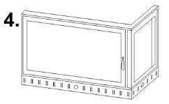 Kamintüren, Kamintür, für offenen Kamin mit Glas / Sichtfenster und
